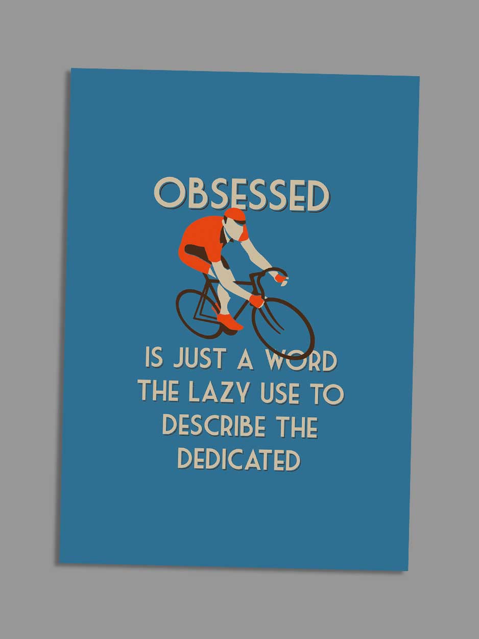 obsessed greeting card
